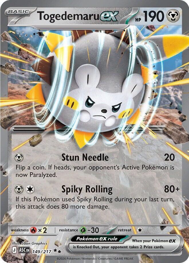 Togedemaru ex - 149/217 - Ascended Heroes