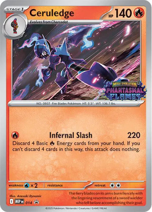Ceruledge - 014 - Mega Evolution Promo