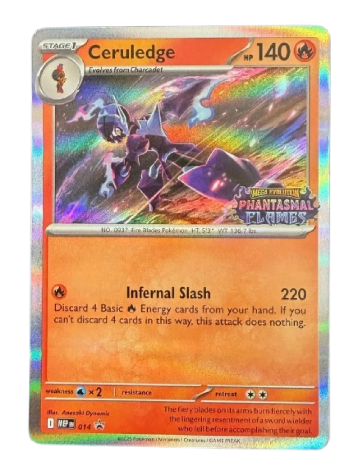 Ceruledge - 014 - Staff - Mega Evolution Promo