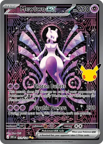 Mewtwo ex - 151 - 30th Celebration