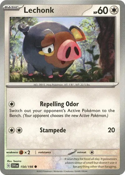 Lechonk - 154/198 - Holo - Deck Exclusives