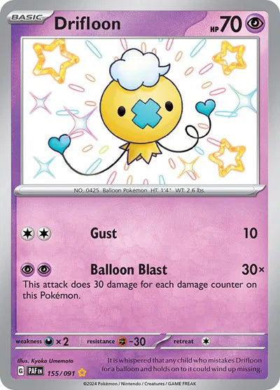 Drifloon - 155/091 - Paldean Fates