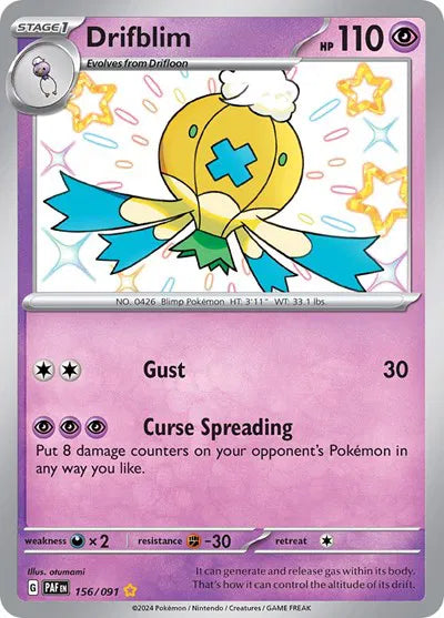 Drifblim - 156/091 - Paldean Fates
