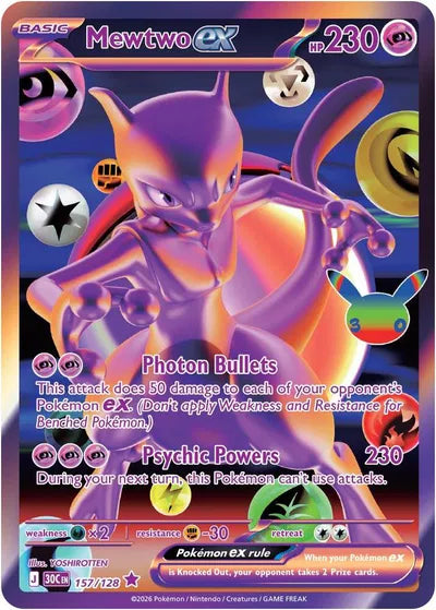 Mewtwo ex - 157 - 30th Celebration