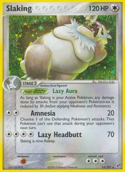 Slaking - 15/107 - EX Deoxys
