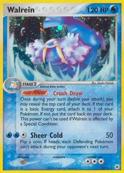 Walrein - 15/101 - EX Hidden Legends
