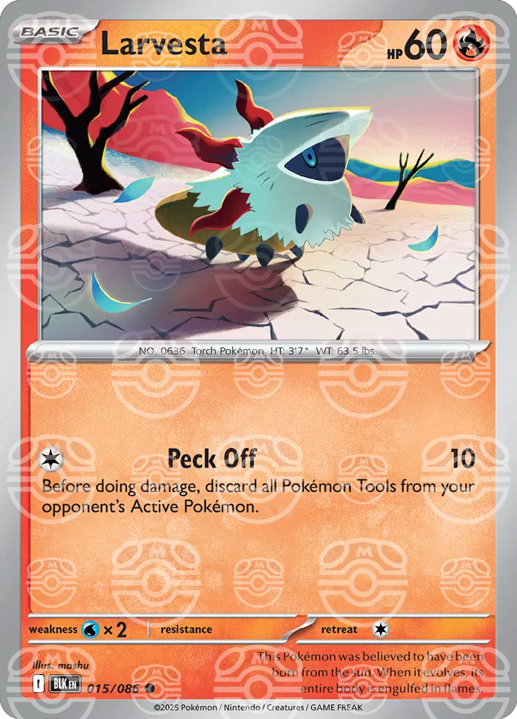 Larvesta - 015/086 - Black Bolt