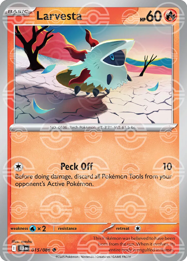 Larvesta - 015/086 - Black Bolt