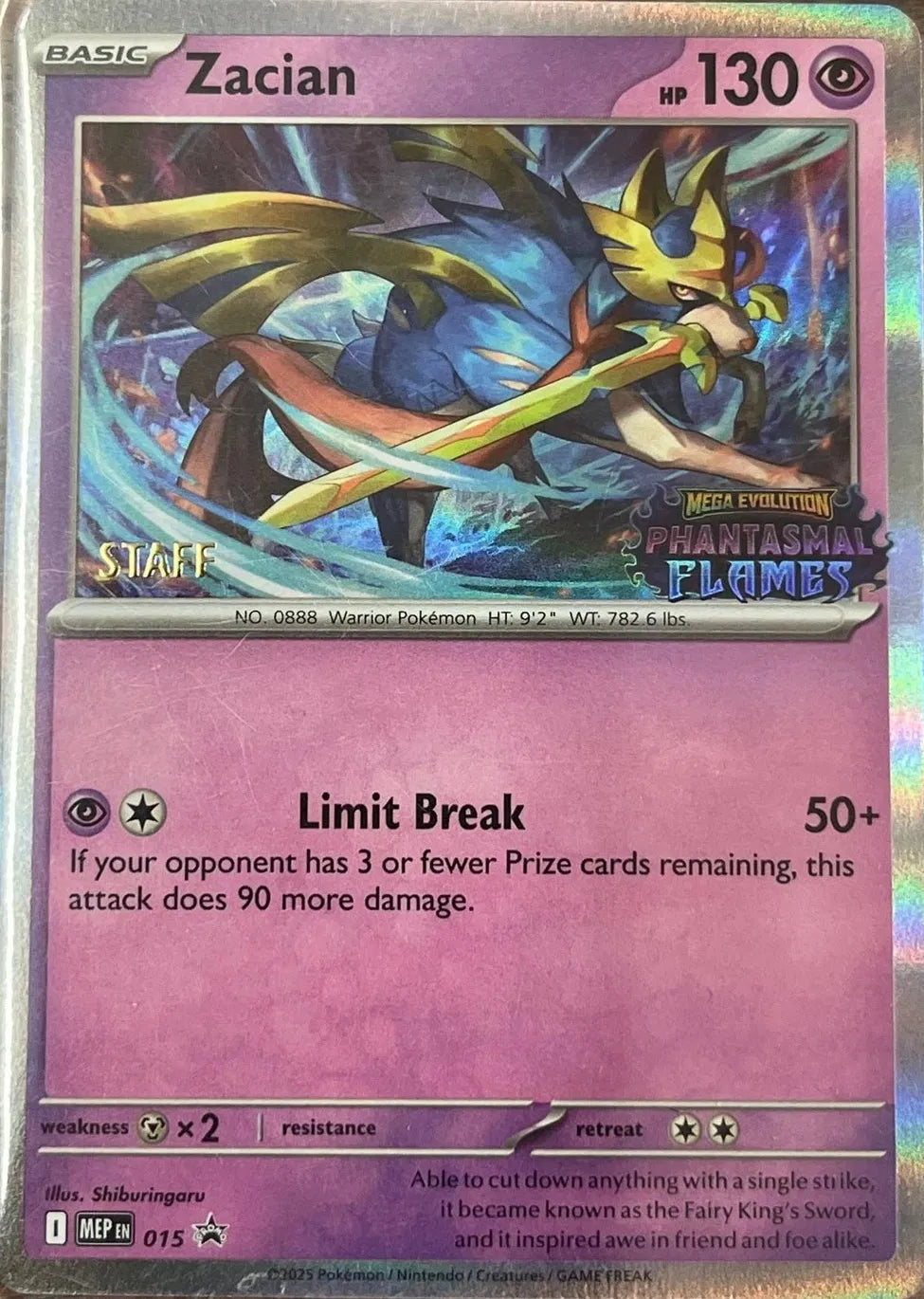 Zacian - 015 - Staff - Mega Evolution Promo