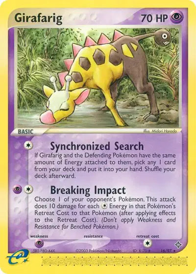 Girafarig - 16/97 - Ex Dragon