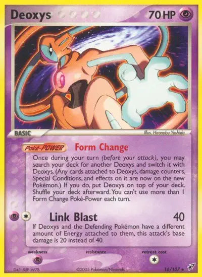 Deoxys - 16/107 - Normal Forme - EX Deoxys