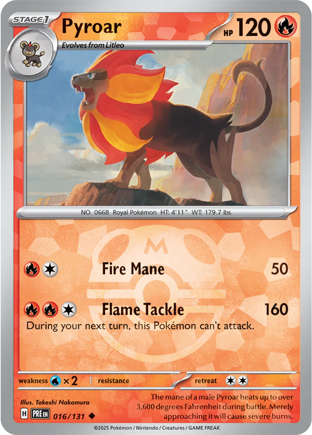 Pyroar - 016/131 - Prismatic Evolutions