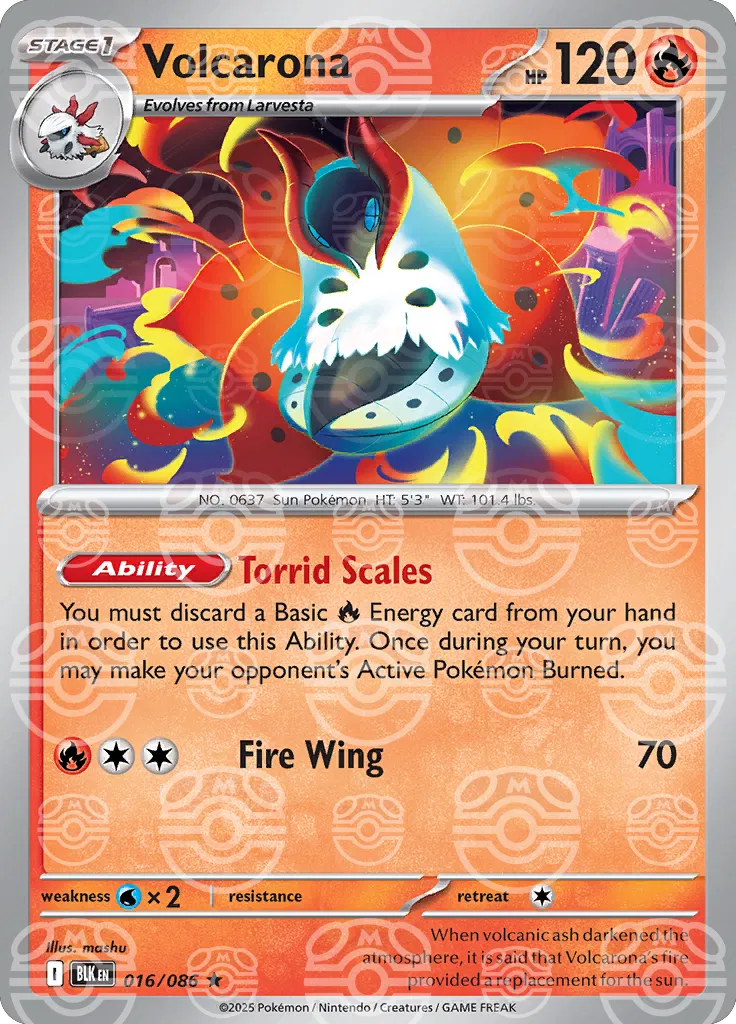 Volcarona - 016/086 - Black Bolt