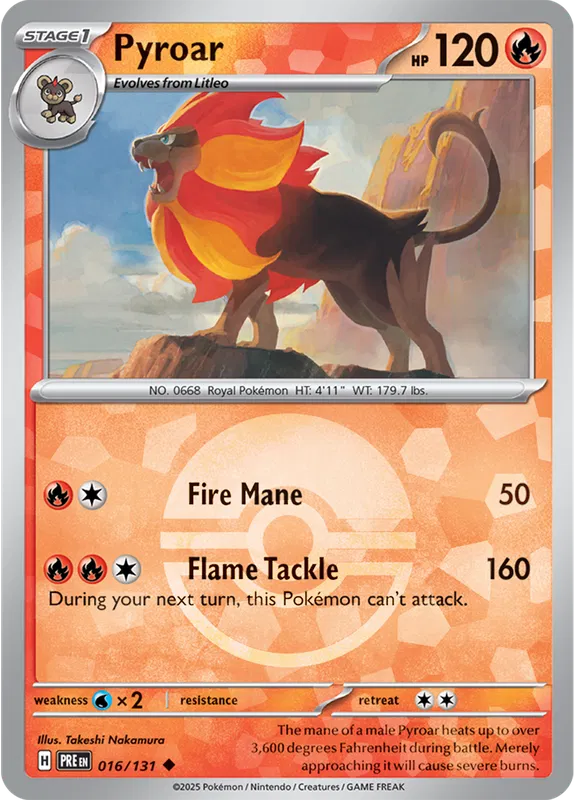 Pyroar - 016/131 - Prismatic Evolutions