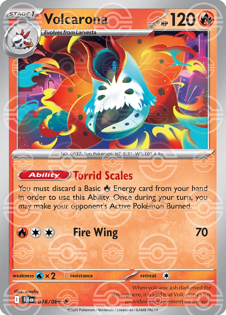 Volcarona - 016/086 - Black Bolt