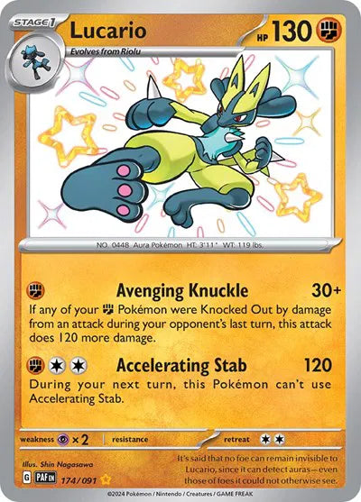 Lucario - 174/091 - Paldean Fates