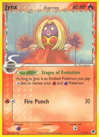 Jynx - 17/101 - Ex Dragon Frontiers