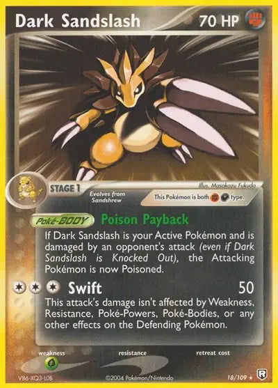 Dark Sandslash - 18/109 - EX Team Rocket Returns