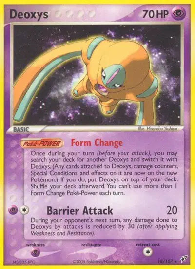Deoxys - 18/107 - Defense Forme - EX Deoxys