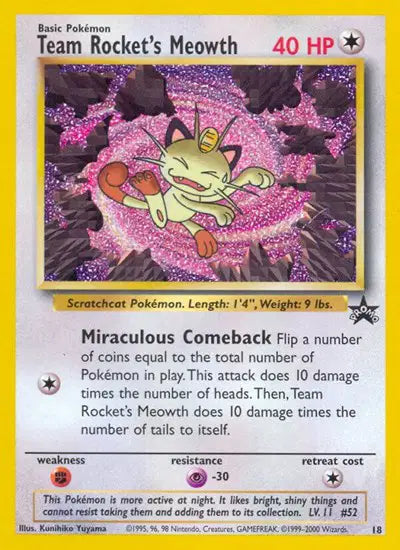 Team Rocket's Meowth - 18 - WoTC Promo
