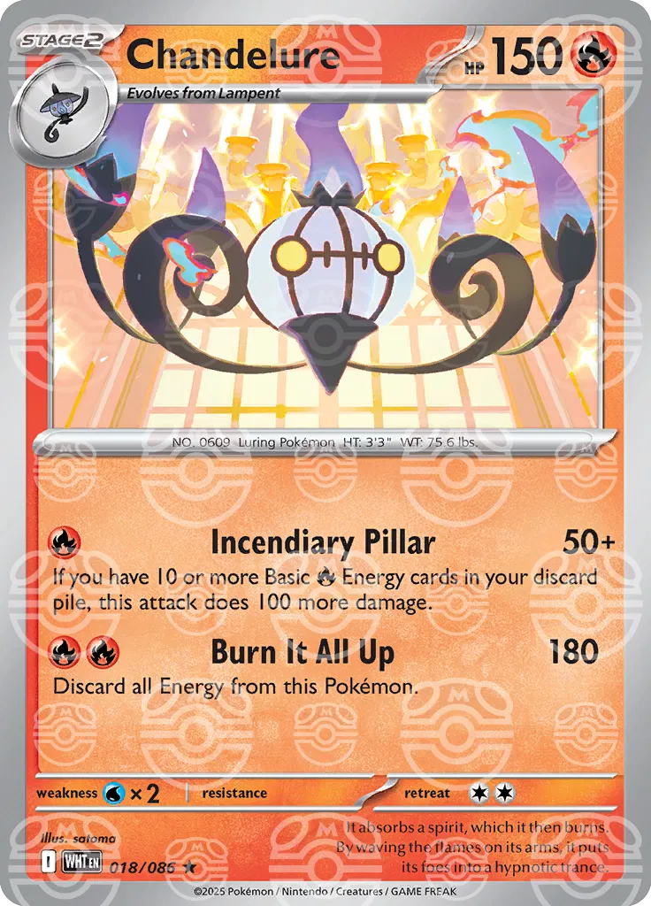 Chandelure - 018/086 - White Flare