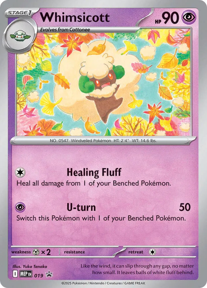 Whimsicott - 019 - Cosmos Holo - Mega Evolution Promo