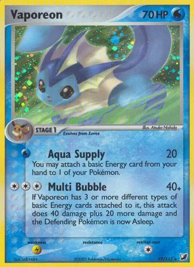 Vaporeon - 19/115 - Unseen Forces