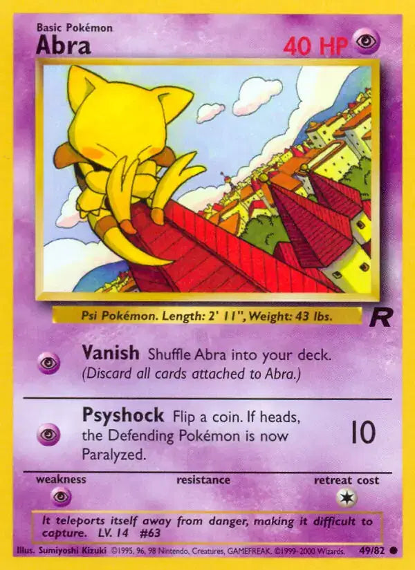 Abra - 49/82 - Team Rocket