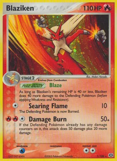 Blaziken - 1/106 - EX Emerald