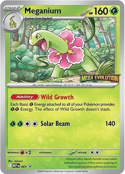 Meganium - 001 - Mega Evolution Promo