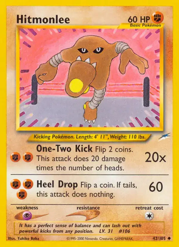 Hitmonlee - 42/105 - Neo Destiny
