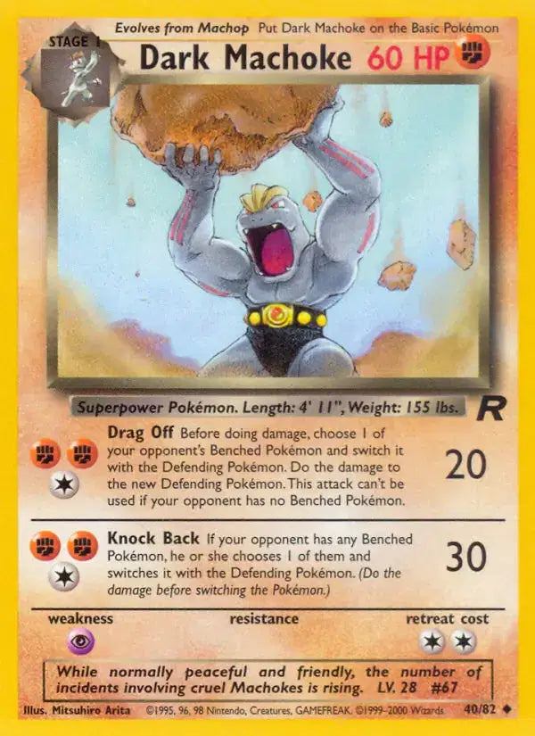 Dark Machoke - 40/82 - Team Rocket