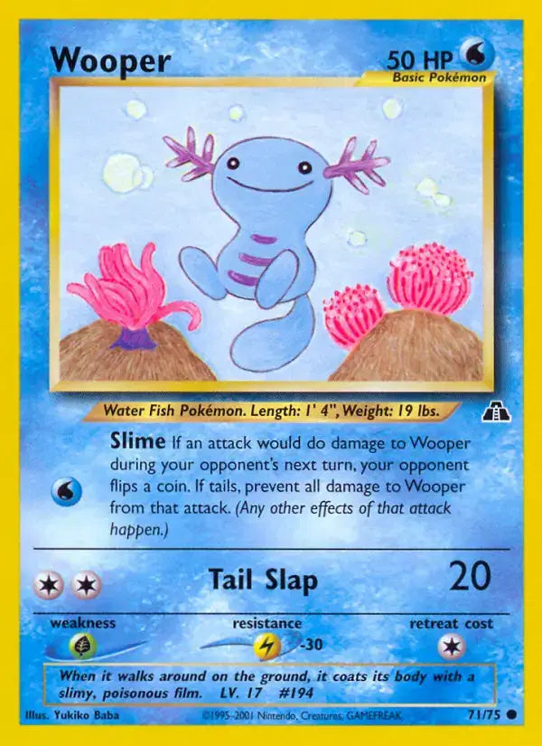 Wooper - 71/75 - Neo Discovery