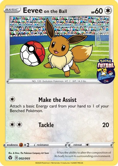 Eevee on the Ball - 002/005 - Pokemon Futsal - Miscellaneous