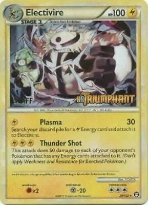 Electivire - 20/102 - Prerelease - Staff - HGSS Promos