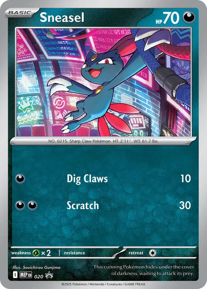 Sneasel - 020 - Cosmos Holo - Mega Evolution Promo