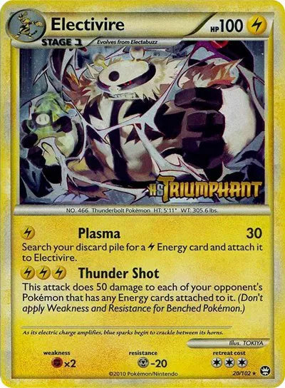 Electivire - 20/102 - Prerelease Promo - HGSS Promos