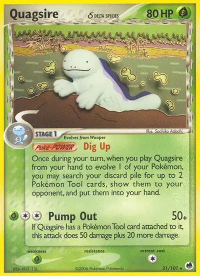 Quagsire - 21/101 - Ex Dragon Frontiers