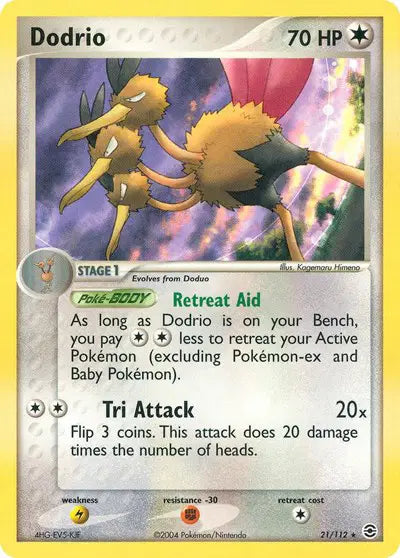 Dodrio - 21/112 - Ex FireRed & LeafGreen