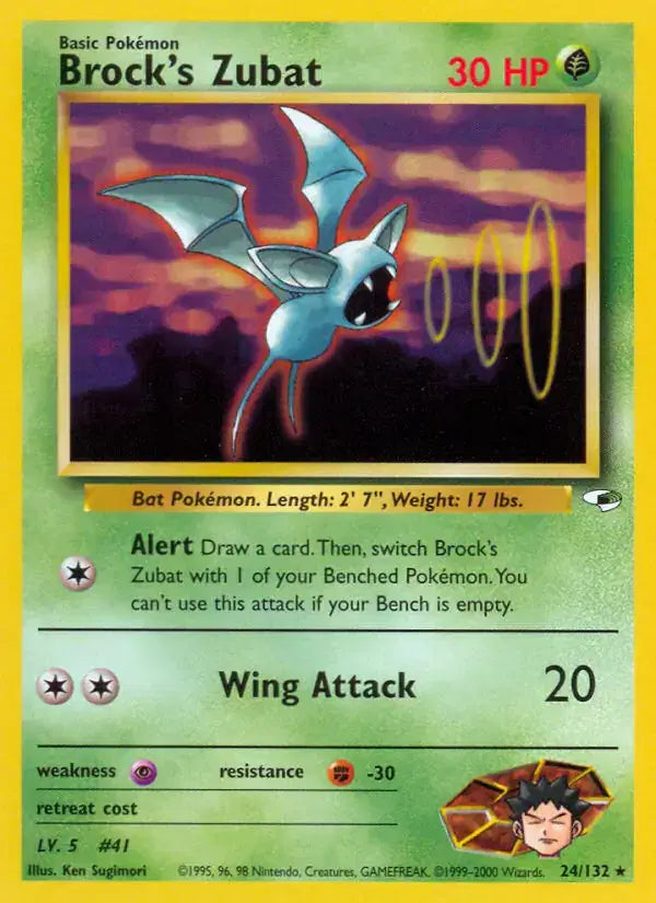 Brock's Zubat - 24/132 - Gym Heroes