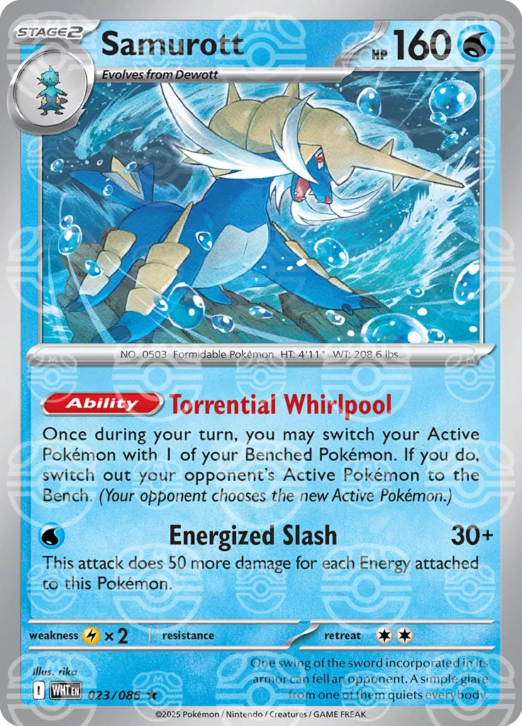 Samurott - 023/086 - White Flare