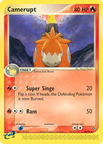 Camerupt - 24/97 - Ex Dragon
