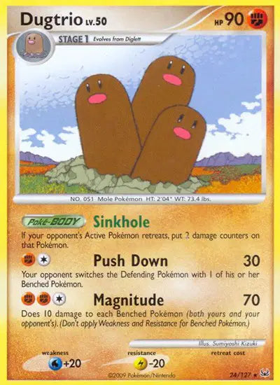 Dugtrio - 24/127 - Platinum