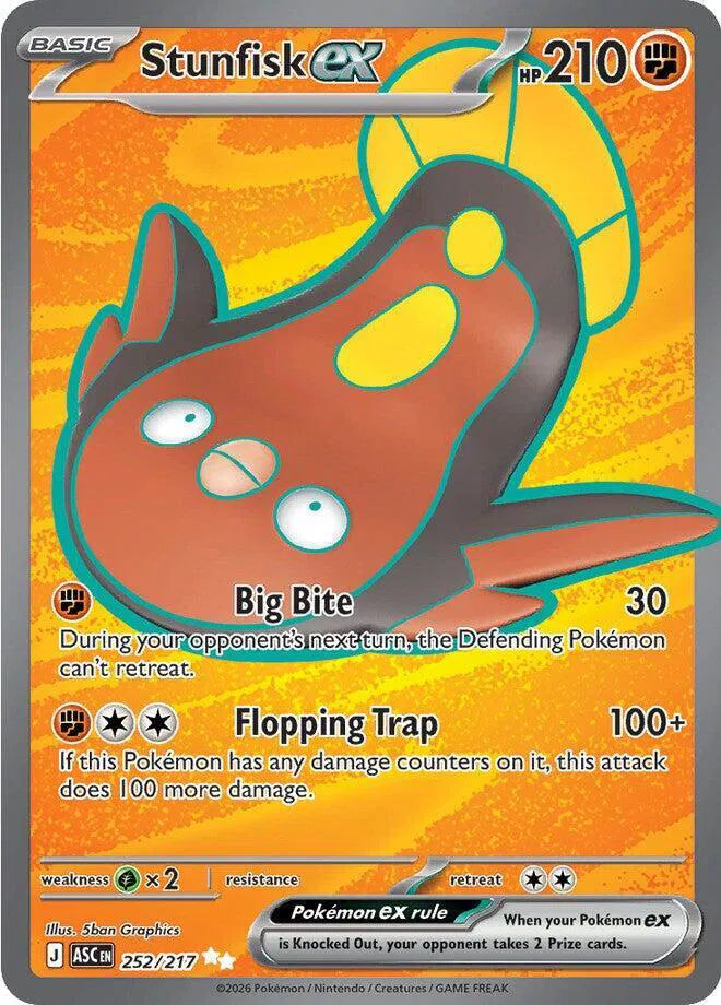 Stunfisk ex - 252/217 - Ascended Heroes