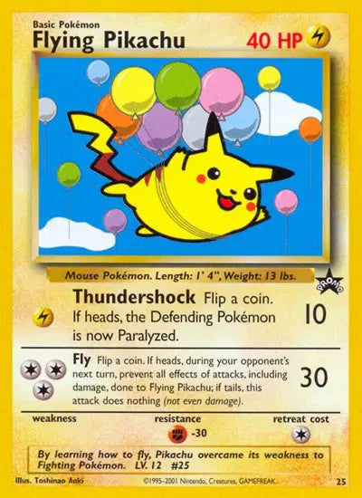 Flying Pikachu - 25 - WoTC Promo