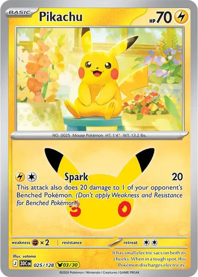 Pikachu - 025 - 30th Celebration
