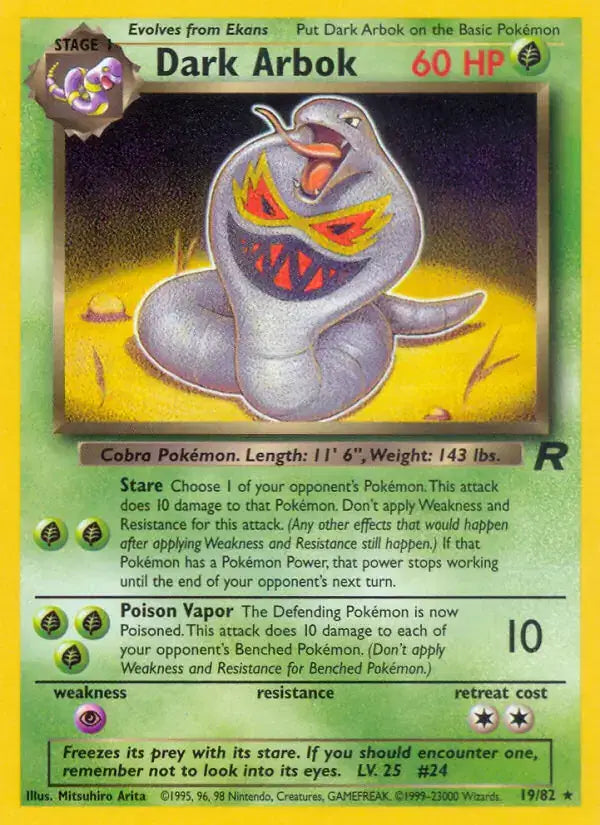 Dark Arbok - 19/82 - Team Rocket