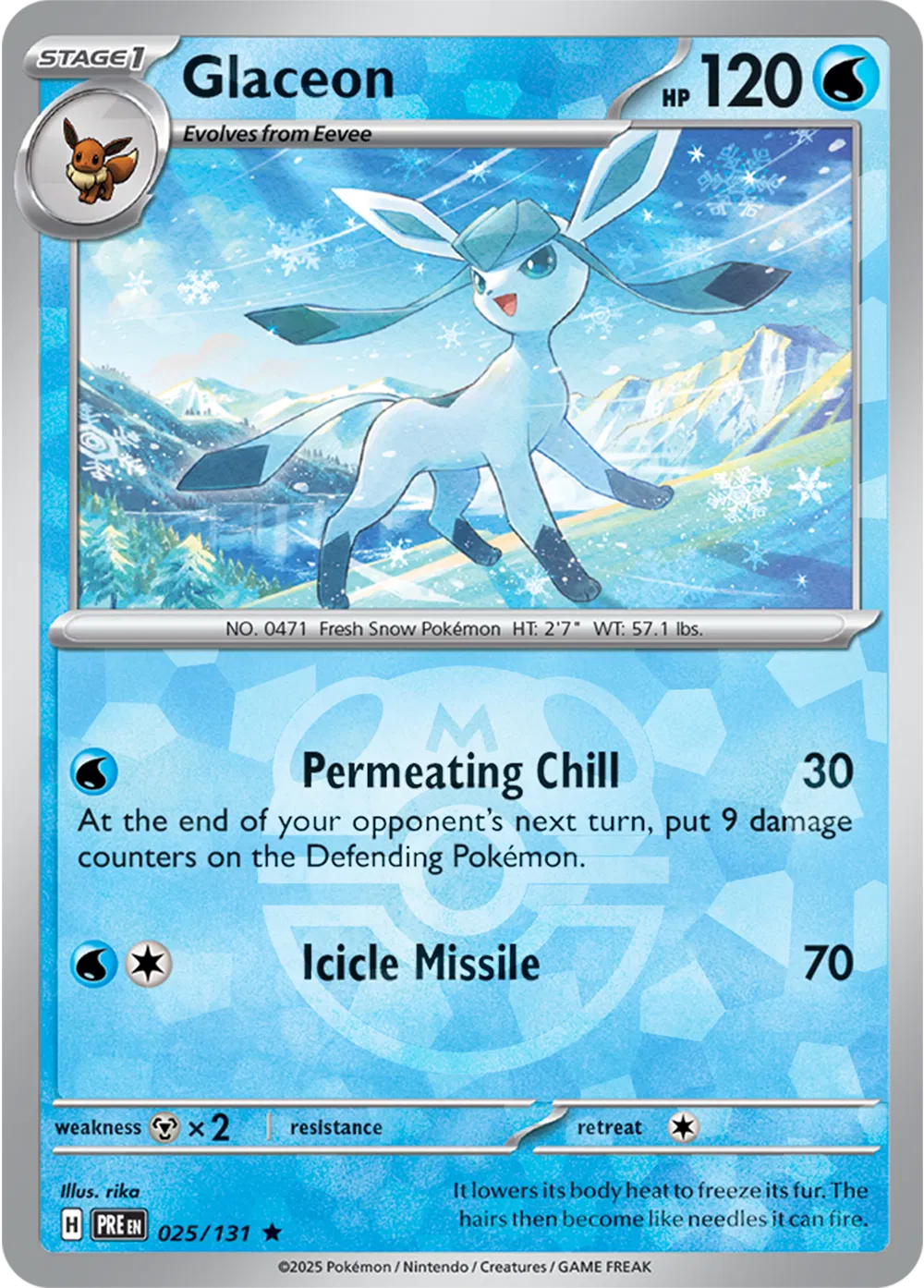 Glaceon - 025/131 - Prismatic Evolutions