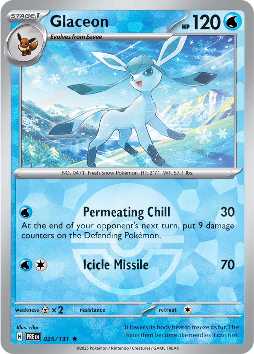 Glaceon - 025/131 - Prismatic Evolutions