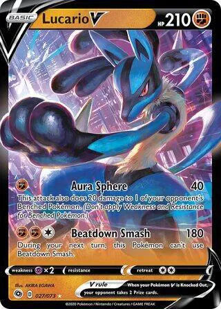 Lucario V - 27/73 - Deck Exclusives